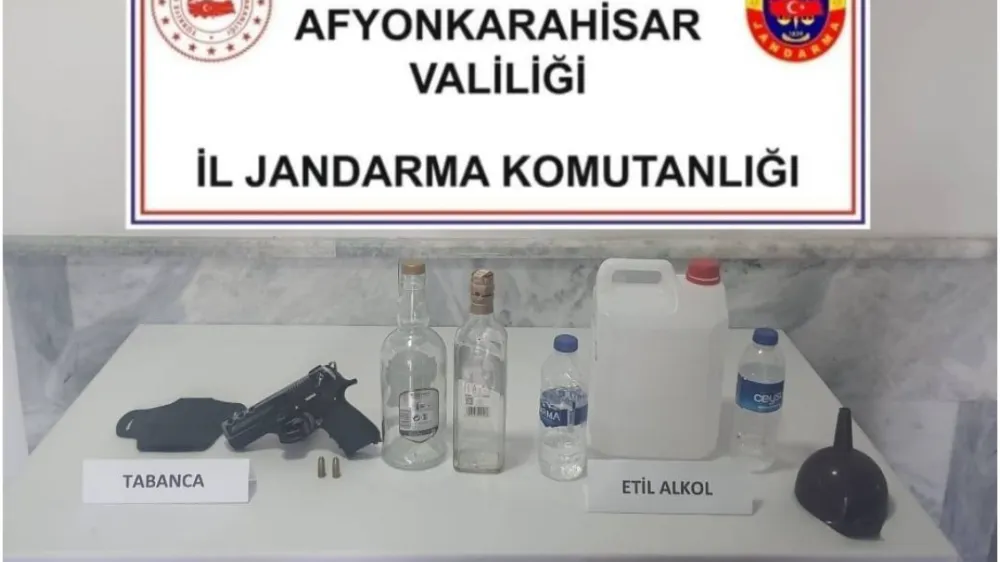 Afyonkarahisar'da Sahte Alkol Üretimine Baskın